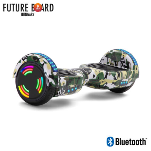 Future Board Camouflage X6 - Bluetooth - Világítós kerekek